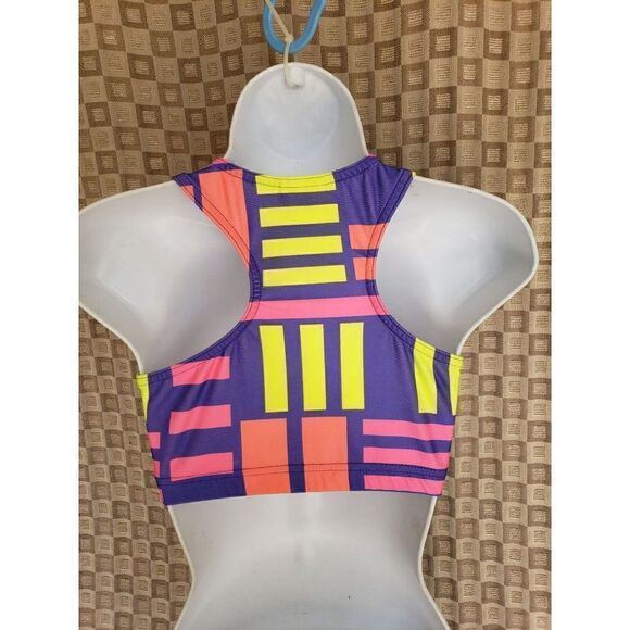 Girls Spirit Cheer Sports Bra Crop Top Multi Color Large New clearance - Picture 5 of 10